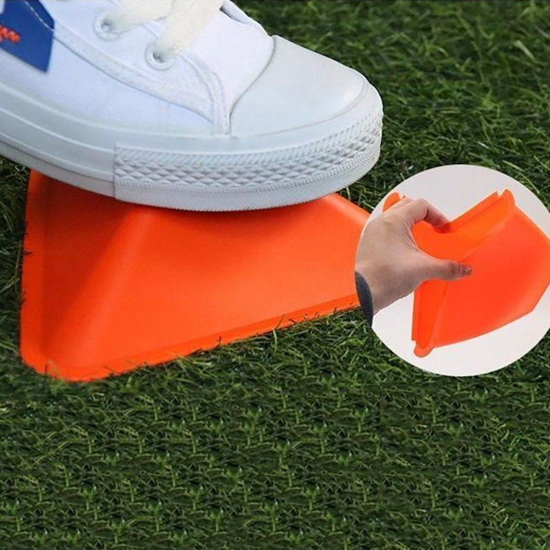 Välise kolmnurga jalgpallitreeningu silt, ketas korvpall jalgpall, takistustreening, teetõkkehunnik, PVC sporditarvikud 4 värvi