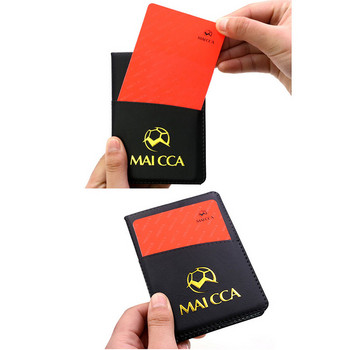 Θήκη για κάρτες ποδοσφαίρου διαιτητή με στυλό Κόκκινη κίτρινη κάρτα Σφυρίχτρα Αθλητικό πορτοφόλι ποδοσφαίρου διαιτητή Σετ σημειωματάρια Επαγγελματικός εξοπλισμός