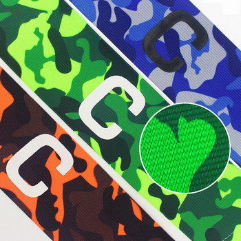Нова камуфлажна лента за ръка Стик Навиваща се лента за ръка със знак C Make Style Футболна капитанска лента за ръка Зелен футболен отбор Спорт Мултиинструмент