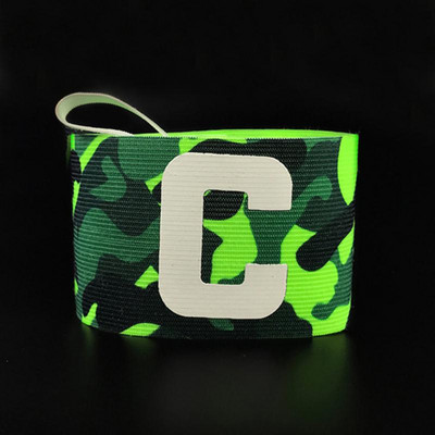 New Camouflage Armband Stick Winding C Mark Armband Make Style Football Captain Armband Green Soccer Team Sports Multitool