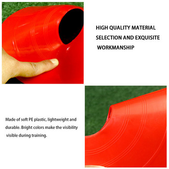 15 бр./комплект Gility Disc Cone Set Футболни тренировъчни конуси Футболни развлечения Спортен маркер Диск Футболни маркиращи дискове