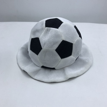 1 τμχ Καπέλο σε σχήμα ποδοσφαίρου Δημιουργικό πάρτι Καπέλο για φίλαθλους αθλητικούς οπαδούς για λέσχη