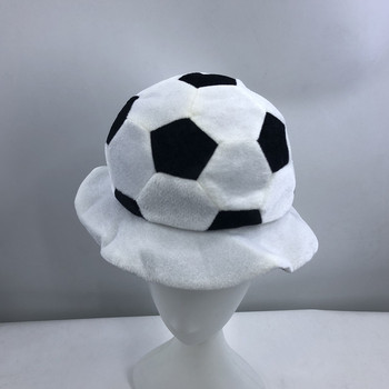 1 τμχ Καπέλο σε σχήμα ποδοσφαίρου Δημιουργικό πάρτι Καπέλο για φίλαθλους αθλητικούς οπαδούς για λέσχη