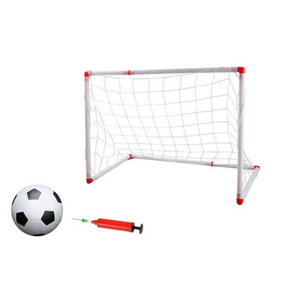 Siseruumides kasutatav minijalgpall jalgpall Väravapostivõrk koos pallipumbaga Laste jalgpall Spordimängud