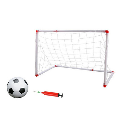 Siseruumides kasutatav minijalgpall jalgpall Väravapostivõrk koos pallipumbaga Laste jalgpall Spordimängud