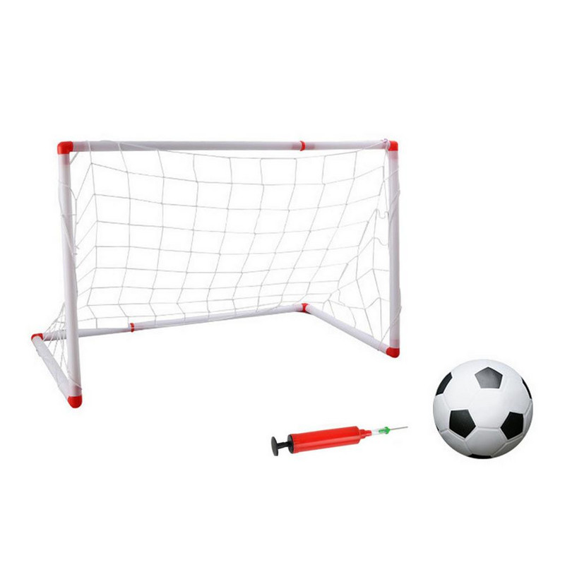 Siseruumides kasutatav minijalgpall jalgpall Väravapostivõrk koos pallipumbaga Laste jalgpall Spordimängud