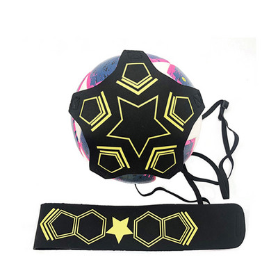 Регулируем футболен тренажор Solo Kick Футболен тренировъчен колан Професионална футболна помощ Контрол на умения Тренировъчно оборудване Чанта за топка