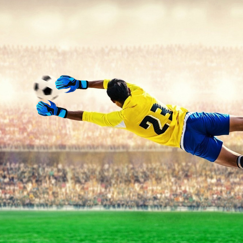 Mănuși pentru portar de fotbal Mănuși de portar din latex rezistente la uzură cu protecție pentru degete