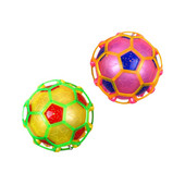 Futball Világító labdák Gyerekek táncoló pattogó ugrás pattogó rugalmas csuklópánt villogó Led csuklóhang zenés ugrófoci