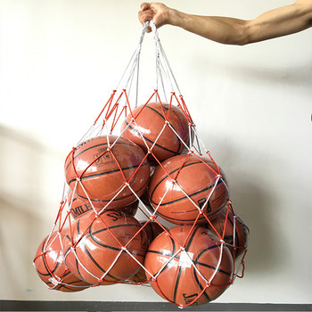 1 бр. Спортни мрежи на открито Футболна футболна мрежа 10 топки Мрежи за носене на конци Преносима чанта за мрежа за ръгби, баскетбол, волейболна топка