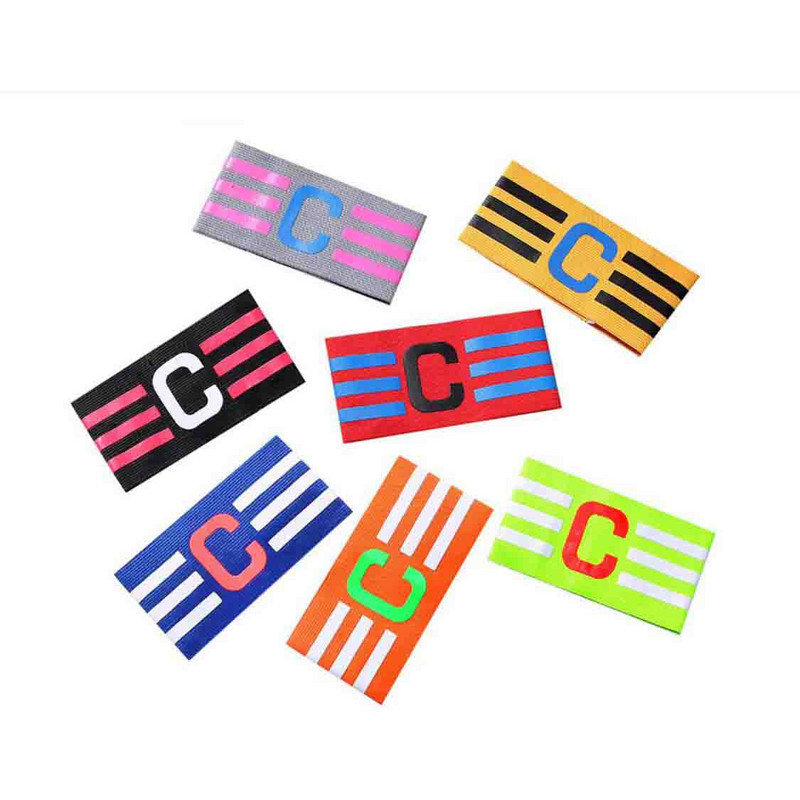 Futball Leader karszalag Professzionális futball karszalag Match futball karszalag Nejlon állítható kültéri sporttáblák magas elasztikus