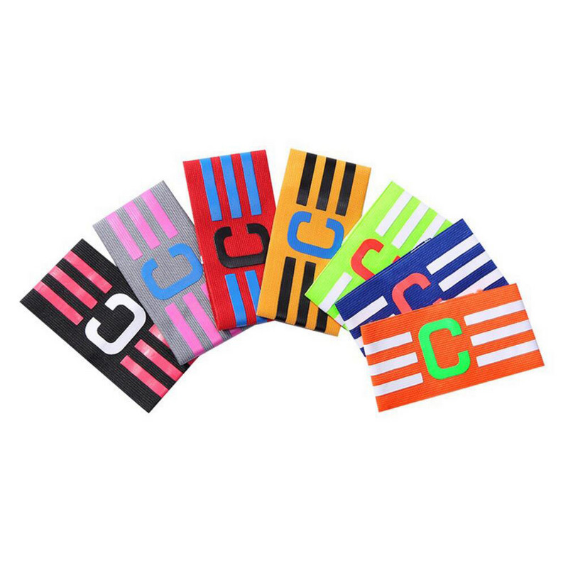 Futball Leader karszalag Professzionális futball karszalag Match futball karszalag Nejlon állítható kültéri sporttáblák magas elasztikus