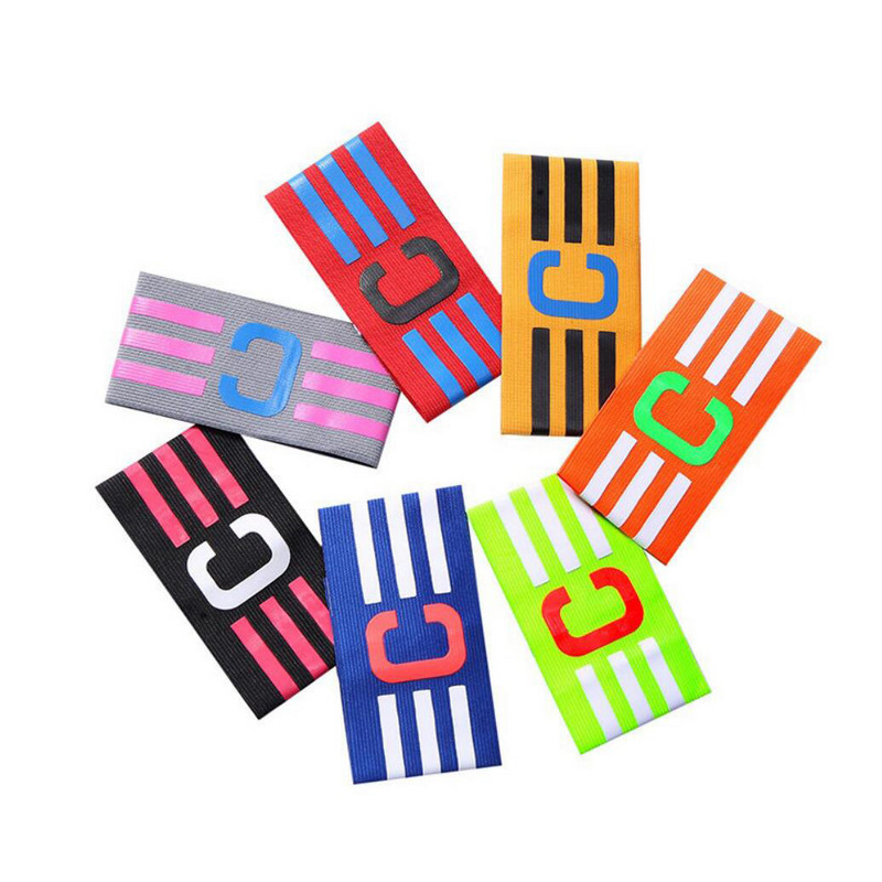 Futball Leader karszalag Professzionális futball karszalag Match futball karszalag Nejlon állítható kültéri sporttáblák magas elasztikus