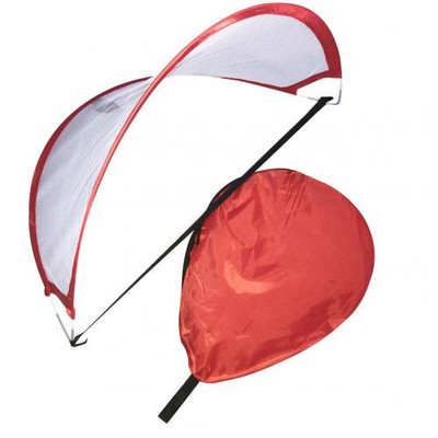 Összecsukható labdarúgás visszapattanó hálós futballkapu pattogtató hálós golf baseball jégkorong lövés-asszisztens edzőfelszerelés