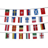Top 24 Country Flags Ποδόσφαιρο International String Flags Banners The World for Party Bar Sports Clubs Διακόσμηση