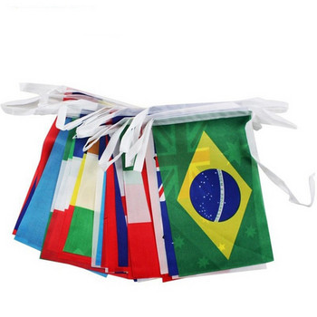 Топ 24 Държавни знамена Футболни Международни струнни знамена Банери Вимпел Светът за Парти Бар Спортни клубове Декорация