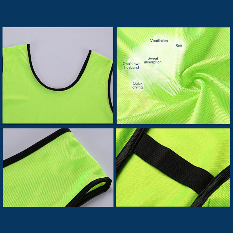 Futballmellények futballcsapat mezek futball edzőmellény gyerekek gyorsan száradó kosárlabda labdarúgó mellény Pinniék gyakorló csapatszövet