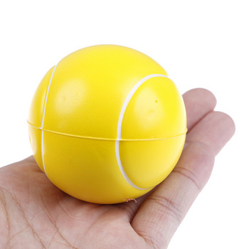 6 бр. 63 мм PU топка футболна детска играчка тенис пяна гъба декомпресия топка движение на китката