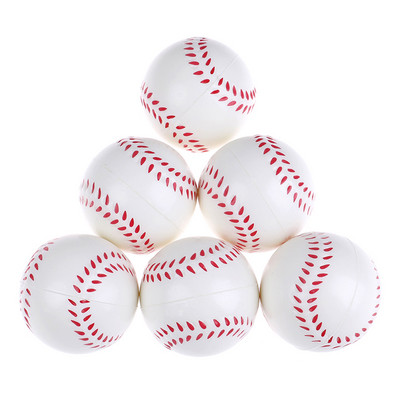 6 bucăți 63 mmPU minge fotbal jucărie pentru copii tenis spumă burete decompresie minge mișcare încheietura mâinii