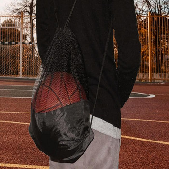 Мрежа за топка Баскетболна торбичка Спортна чанта за топка Съхранение Мрежа за топка Чанта за спортно оборудване Чанта за плажна фитнес зала Баскетбол