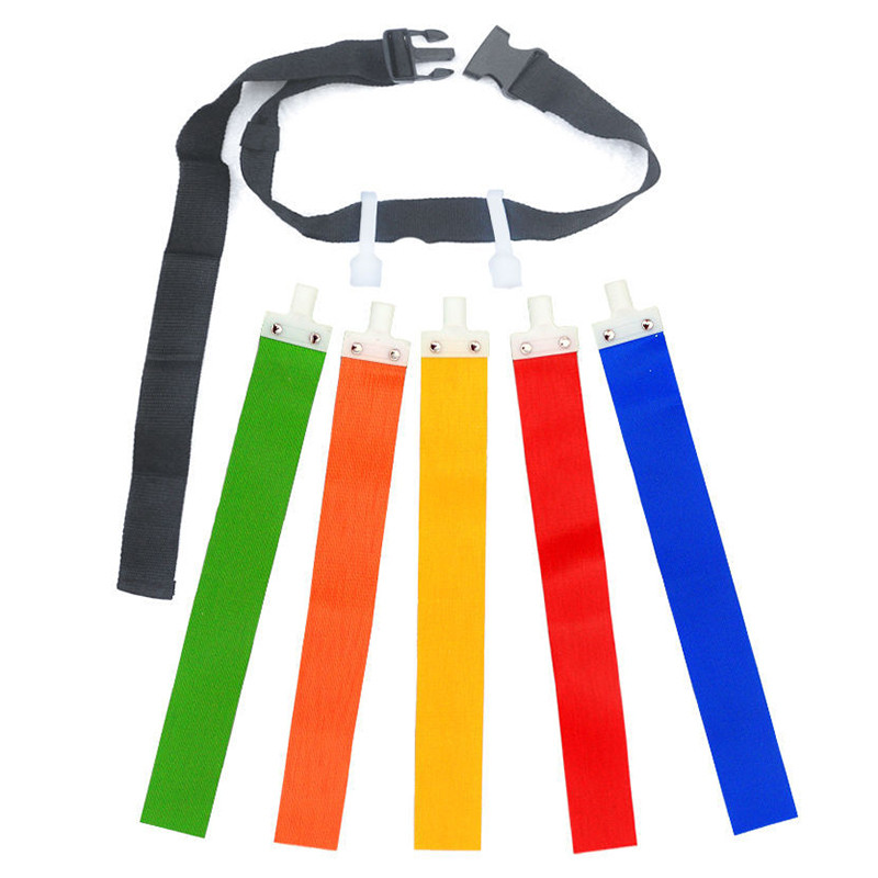 Тренировъчен колан за американски футболен мач, регулируема каишка за талията с флаг за ръгби