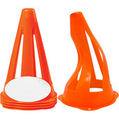 23 cm-es üreges szívósságú kúpok futball sport rögbi edzéshez futball kúp jelölő lemez kúpok hordozható edzésjel többszínű