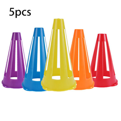 23 cm-es üreges szívósságú kúpok futball sport rögbi edzéshez futball kúp jelölő lemez kúpok hordozható edzésjel többszínű