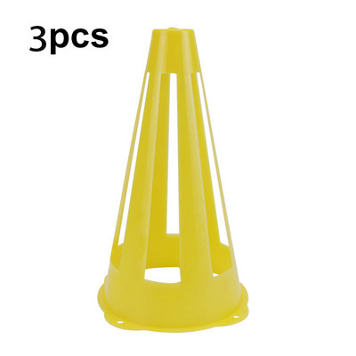 23 cm-es üreges szívósságú kúpok futball sport rögbi edzéshez futball kúp jelölő lemez kúpok hordozható edzésjel többszínű