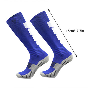 1 чифт футболни чорапи Чорапи за колоездене на открито Туристически футболни чорапи Футболни дълги чорапи Дишащи спортни чорапи Чорапи за бягане
