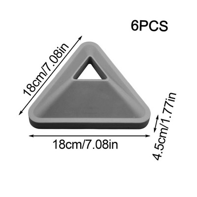 Kúpok futballedzésekhez 6 db Tartós tárcsás háromszög alakú készítők Játszótéri edzőfelszerelés Agility Labdarúgás Gyereksportok