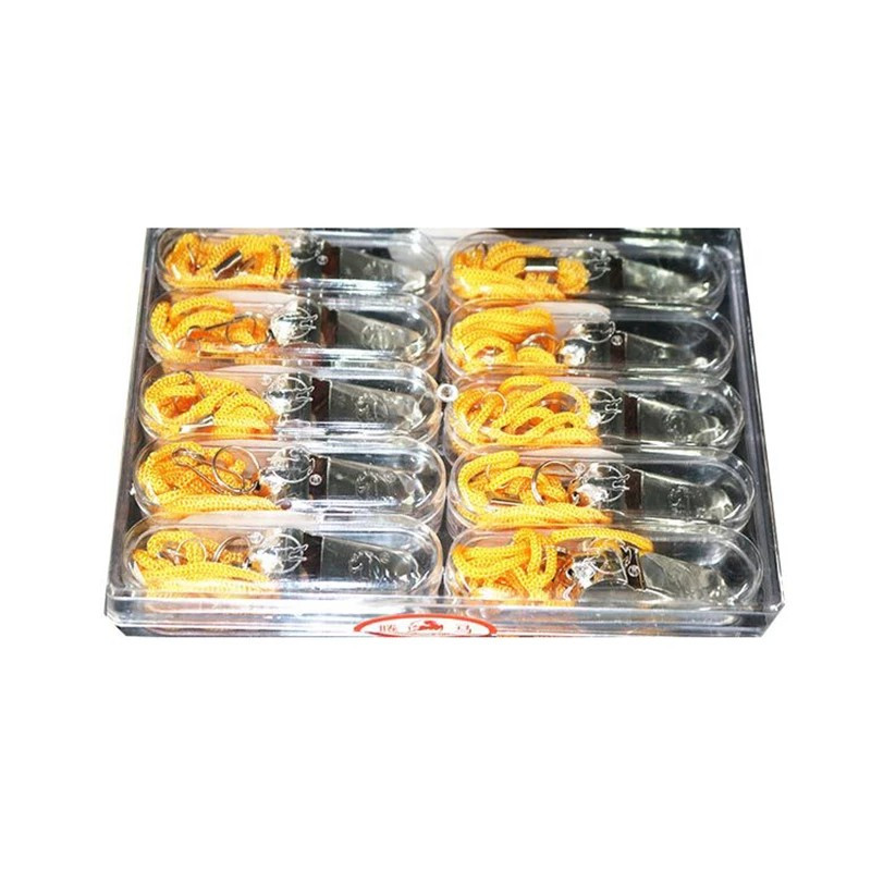 Snur Fluier de metal cu volum supradimensionat Arbitru Fotbal Baschet Majorete Oțel inoxidabil Fotbal Urgență Strigăt de ajutor