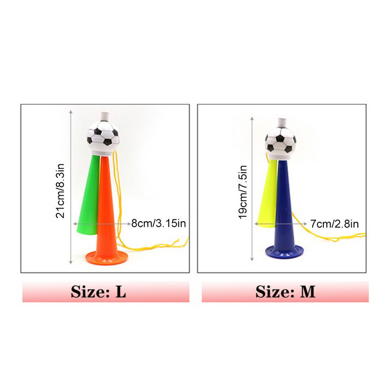 Fanii de fotbal Cheer Horn Difuzoare Fanii Sportului Corn Fotbal Corn Majoreta Difuzor Festival Accesorii din plastic