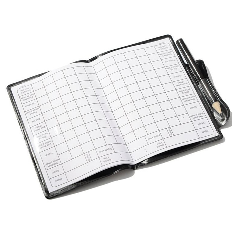 2 пакета комплекти карти за футболни рефери, предупредителни червени и жълти картони за рефери с листове с резултати от портфейла, аксесоари за футболни моливи