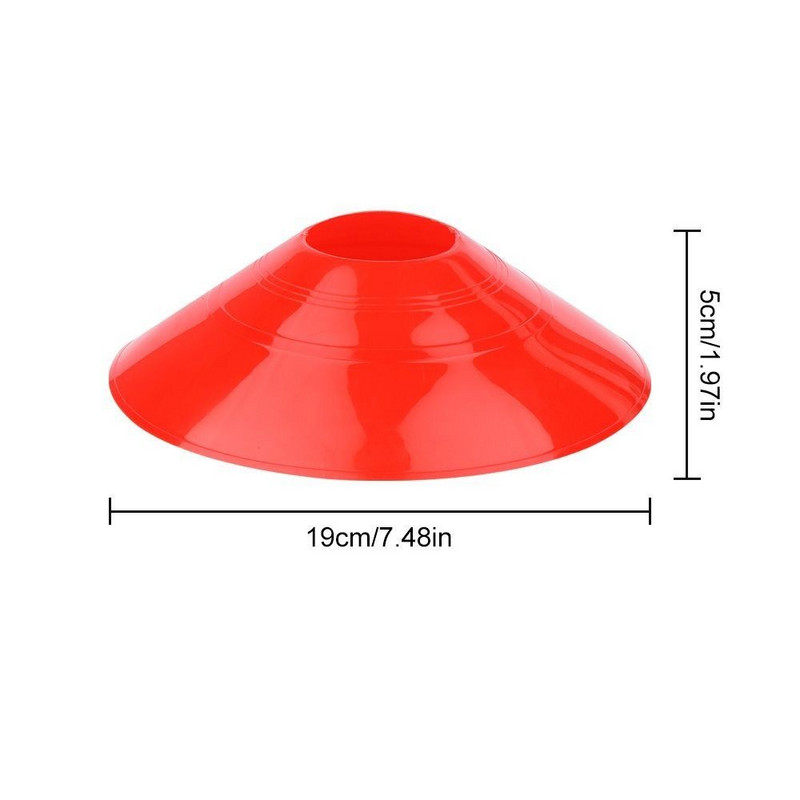 5 tk Agility ketaste koonuste komplekt Jalgpallitreeningu taldriku koonused Markerkettad Multi Sport Treening Ruumikoonused Treeningutarvikud