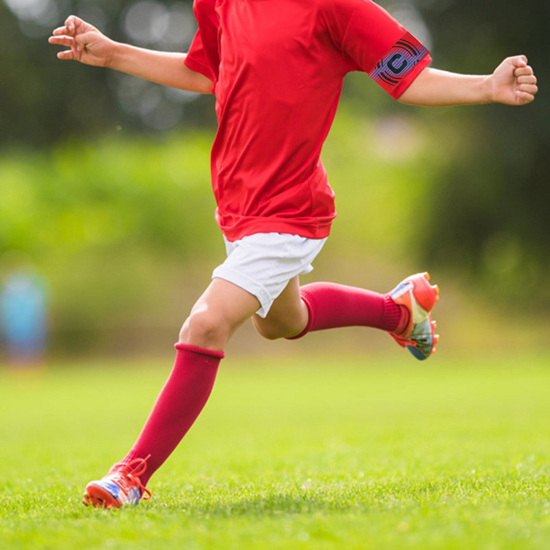 5 бр. Спортни маншети Футболна игра Регулируеми капитански футболни топки Ленти за ръгби Ръкави