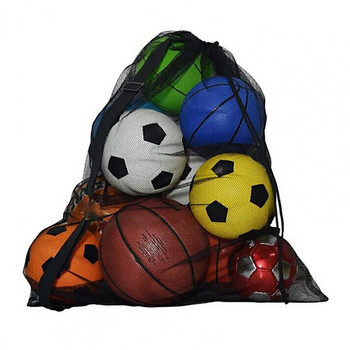 Универсална мрежеста чанта за топка Аксесоар за открито Спортна чанта за топка Многофункционална чанта за съхранение с регулируема презрамка