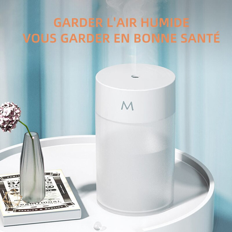 260 ml oro drėkintuvas ultragarsinis mini aromaterapinis difuzorius nešiojamasis purkštuvas USB eterinių aliejų purkštuvas LED lempa namų automobiliui