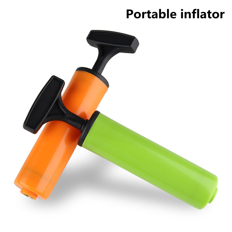 Kosárlabda futball pumpa úszógyűrű strandlabda felfújható labda gáztű Kis hordozható többfunkciós kosárlabda gáztű