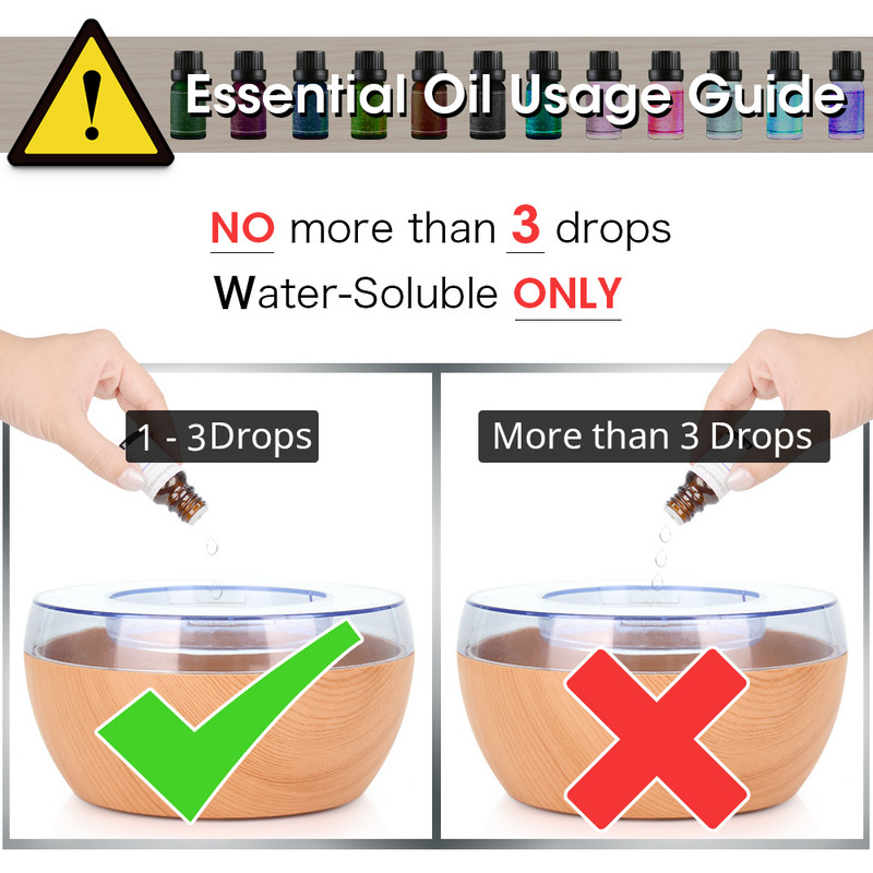 300 ml USB oro drėkintuvas elektrinis aromato difuzorius rūkas medienos grūdų aliejus aromaterapijos mini turi 7 LED lemputes automobilio namų biurui
