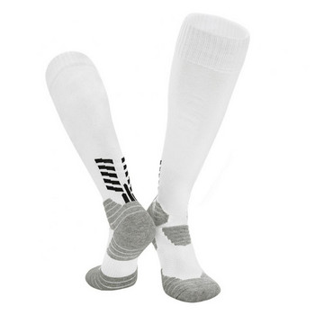 Високи чорапи над коляното Клинове за волейбол Дълги чорапи Памучни професионални дълги чорапи Удебелени спортни чорапи Удобни найлонови