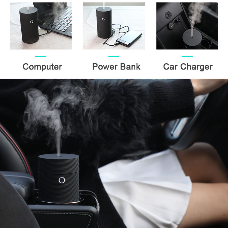 Automatinis ultragarsinis aromatų difuzorius, skirtas automobilių biurui eterinių aliejų difuzorius oro drėkintuvas namų aromaterapija USB Nano Cool Mist Maker