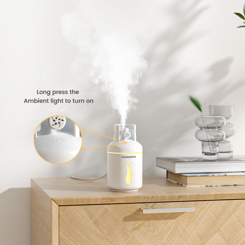 GAIATOP nešiojamas oro drėkintuvas aromaterapinis eterinių aliejų difuzorius stalinis USB drėkintuvas mini purkštukas automobilinis tylus difuzorius