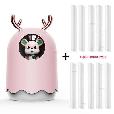 Buitinė technika USB drėkintuvas 300ml Cute Pet Ultragarsinis Cool Mist Aroma Oro Alyvos difuzorius Romantic Color LED Lemp Humidificador