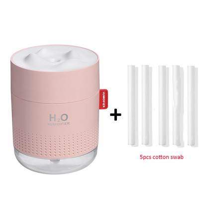 Hordozható ultrahangos párásító 500ml Snow Mountain H2O USB aroma légdiffúzor romantikus éjszakai lámpával Humidificador diffúzorral