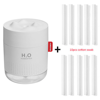 Hordozható ultrahangos párásító 500ml Snow Mountain H2O USB aroma légdiffúzor romantikus éjszakai lámpával Humidificador diffúzorral