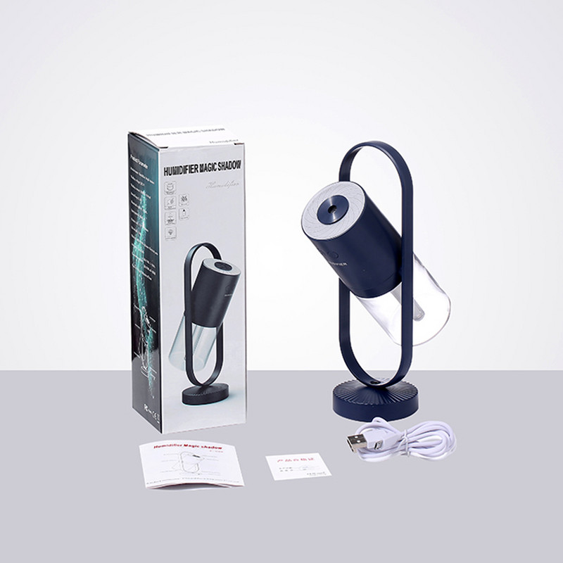 200 ml Magic Shadow USB légpárásító otthonra Projection Night Lights Ultrahangos autós ködkészítő mini irodai légtisztítóval