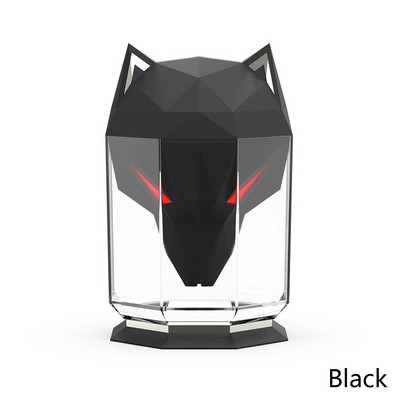 2022 NEW Wolf Head Humidifier 650ml USB Aromatherapy Humidifiers Diffusers with Color Wolf Eye Night Light Air Humidificador
