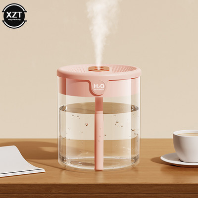 2 literes dupla fúvókás légpárásító LCD páratartalom kijelzővel, nagy kapacitású aroma illóolaj diffúzor otthoni hálószobába