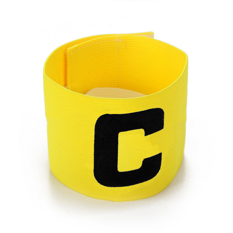2tk Jalgpall Korvpallimärk Kapten Armban Polüester jalgpall Sport C Words Painduvad reguleeritavad mängijarihmad 4 värvi 33*7cm