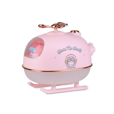 Mini Cartoon helikopter aroomi õhuniisutaja USB elektriline eeterlike õlide hajuti sooja öövalgusega autokontori koju